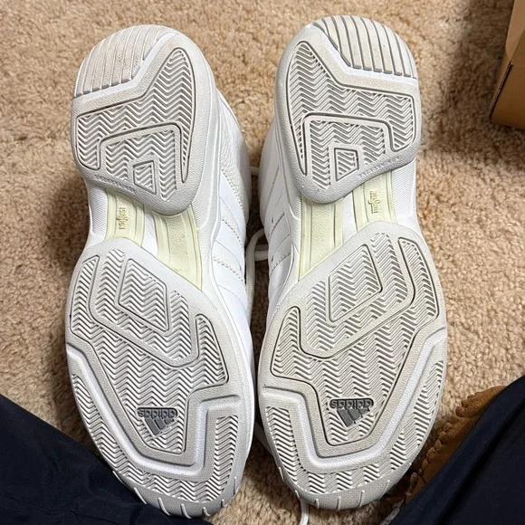 Adidas Men's White High-Top Sneakers -12 - Picture 4 of 4